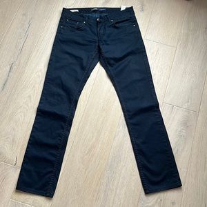 Mens jeans navy dark blue color
